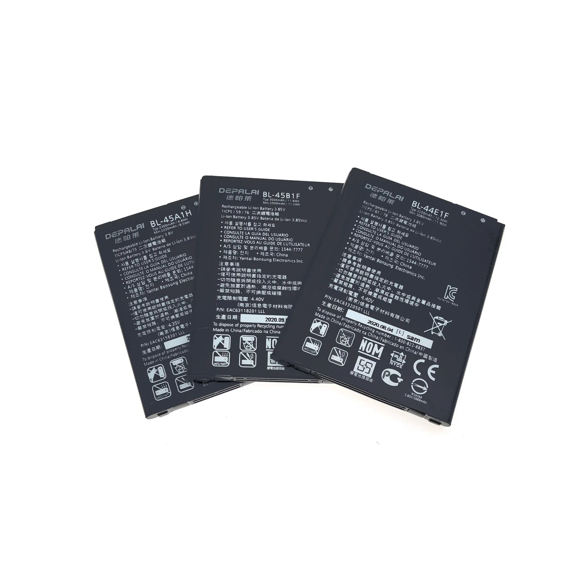 BL-44E1F BL-45A1H BL-45B1F Phone Battery For LG V20 VS995 US996 LS997 K10 LTE F670L Q10 K420N V10 H960A H900 VS990 Batteries