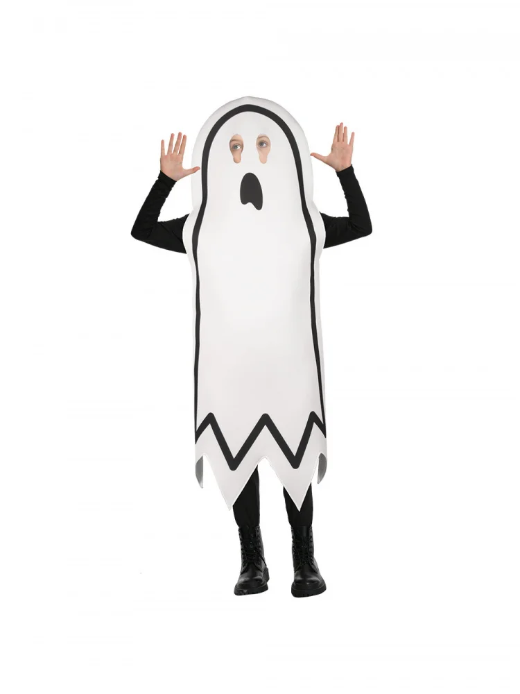 زي شبح جديد لعام 2025 للهالوين، ملابس أداء مسرحي مضحكة مطبوعة، تنورة نسائية بالأسلوب الصيني التقليدي مصنوعة من البوليستر #5