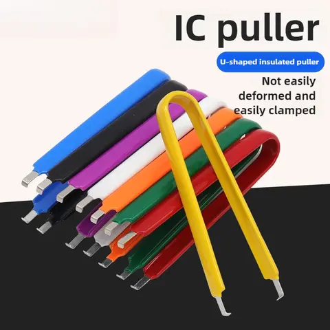 IC Extractor U Type Tweezers Mobile Phone Repair Tool Chip Electronic Component Parts Extraction Removal Puller