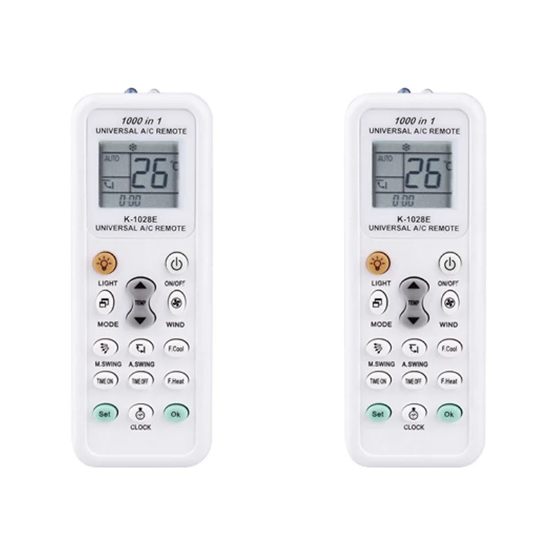 

CABE-2X Universal 1000 In 1 LCD Low Power Consumption K-1028E Air Condition A/C Remote Control Controller