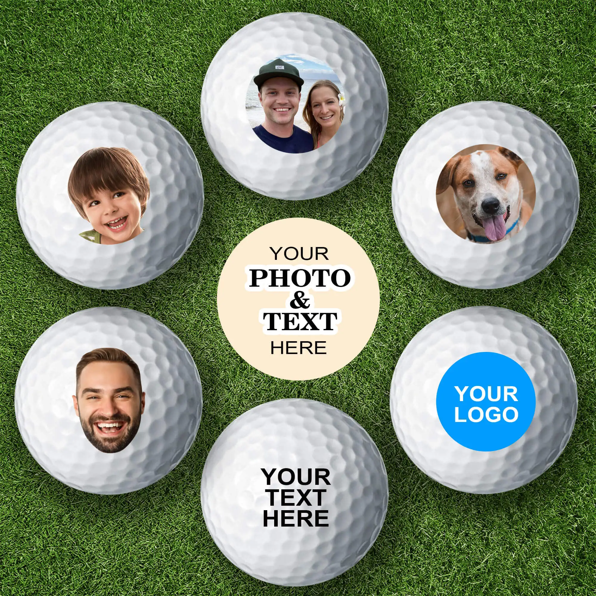 Custom Golf Balls, Golf Gifts For Men, Personalized Photo Golf Balls, Customized Golf Balls With Photo, Gift for Husband