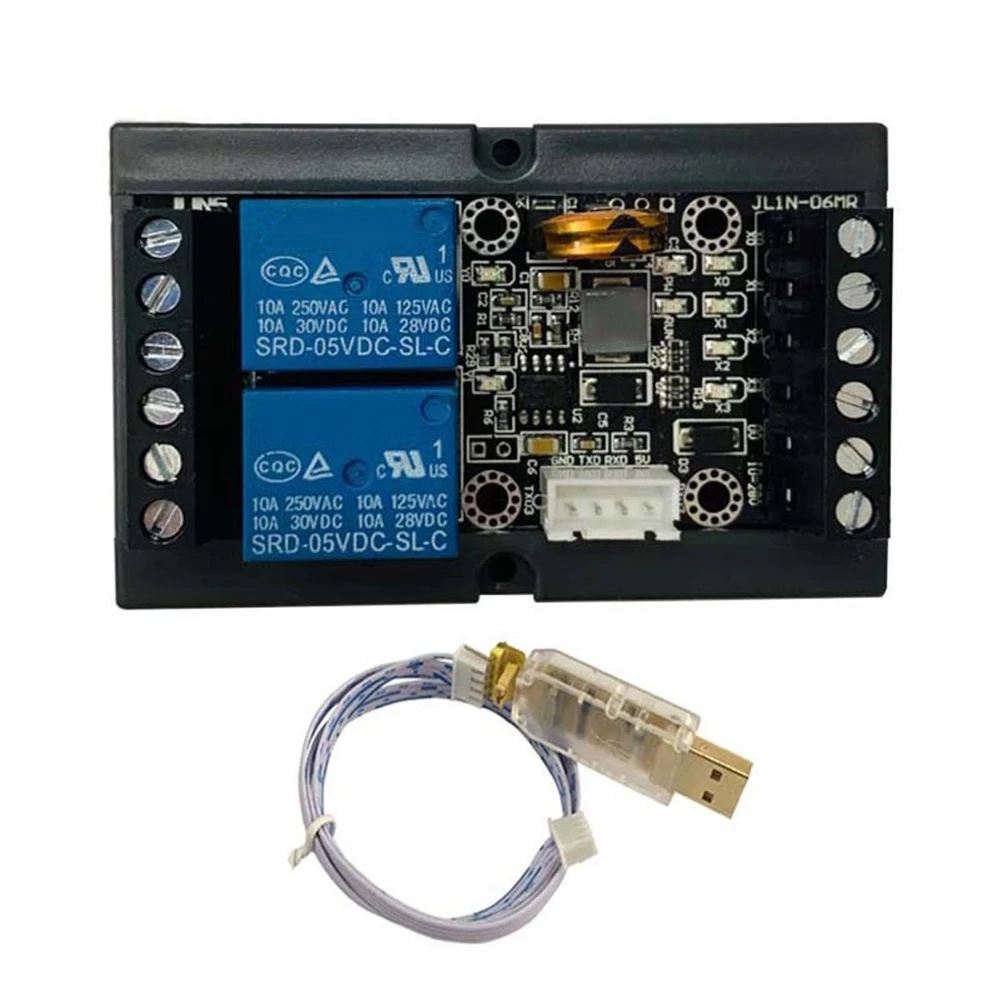 

PLC Industrial Control Board FX1N-06MR Domestic Built-in AD/DA Wide Voltage Range Industrial Control Board Editable Controller