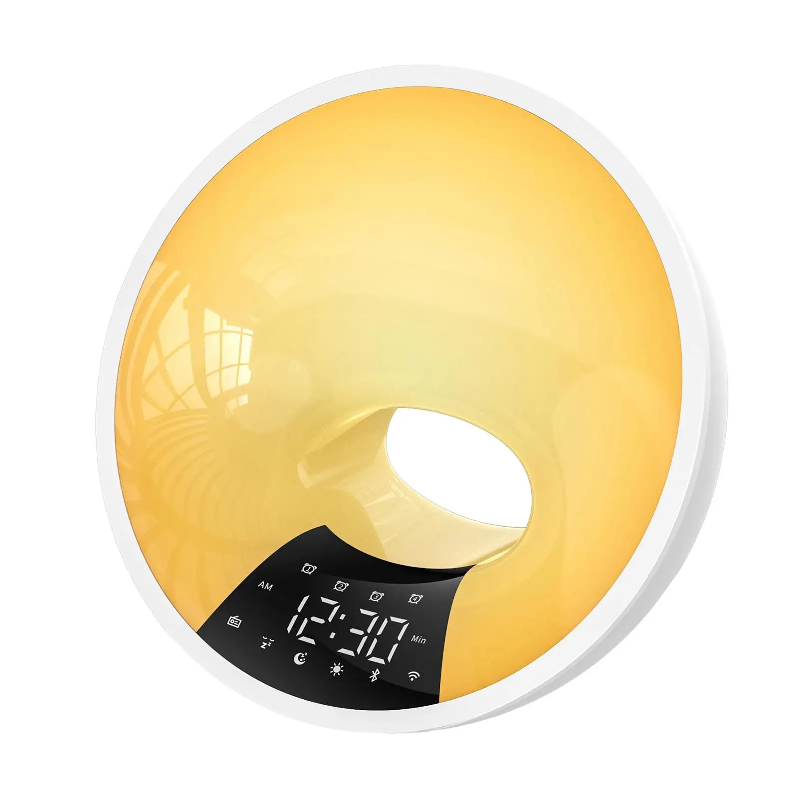LED Wake Lights Multiple Lights and Sounds Elegant Rechargeable Table Lamp for Bedside Restaurant Night Reading Dorm Nursery