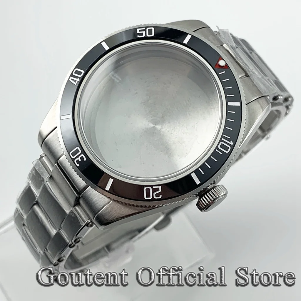 

Goutent new 39mm stainless steel case dome sapphire glass fit NH35 NH36 movement 200m waterproof watch accessories