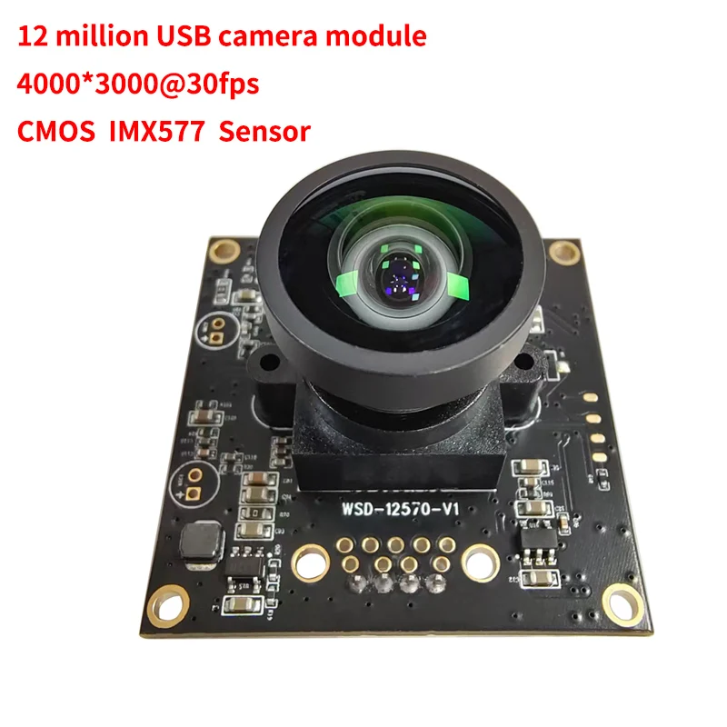 

HD H264 4K12MP Camera Module IMX577 CMOS Sensor 120 Degree 4000H x 3000V 30fps For face recognition UVC protocol driver free