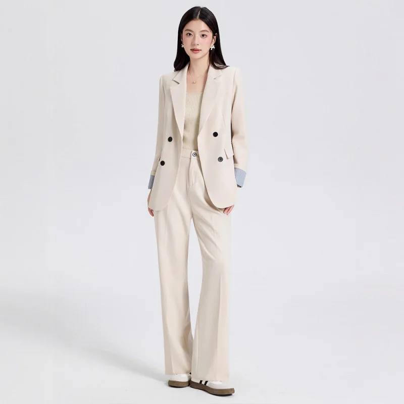 Double Breasted Women's Suit2025New high-end youthful elegant casual professional suit #3