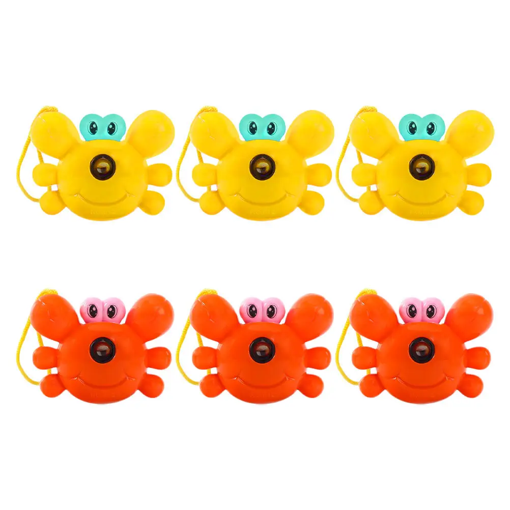 6Pcs Projection Camera Crab Shaped Educational Light Fun Plaything Camera Entertainment Educational