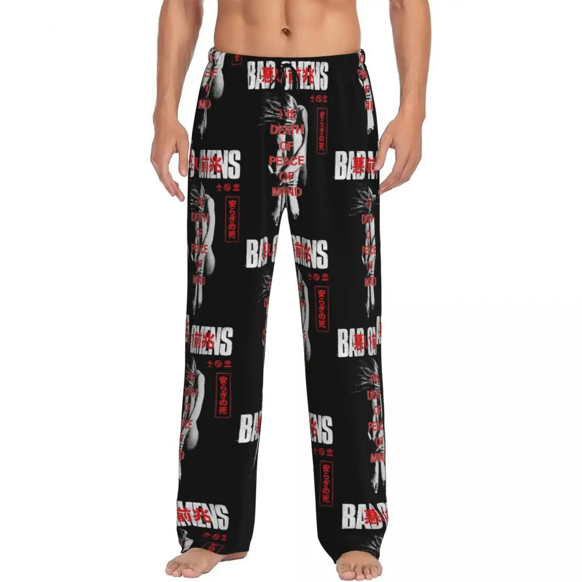 Custom B-Bads Brand O-Omenes The Death Of Peace Of Mind Pajama Pants for Men Gothic Lounge Sleep Stretch Sleepwear Bottoms