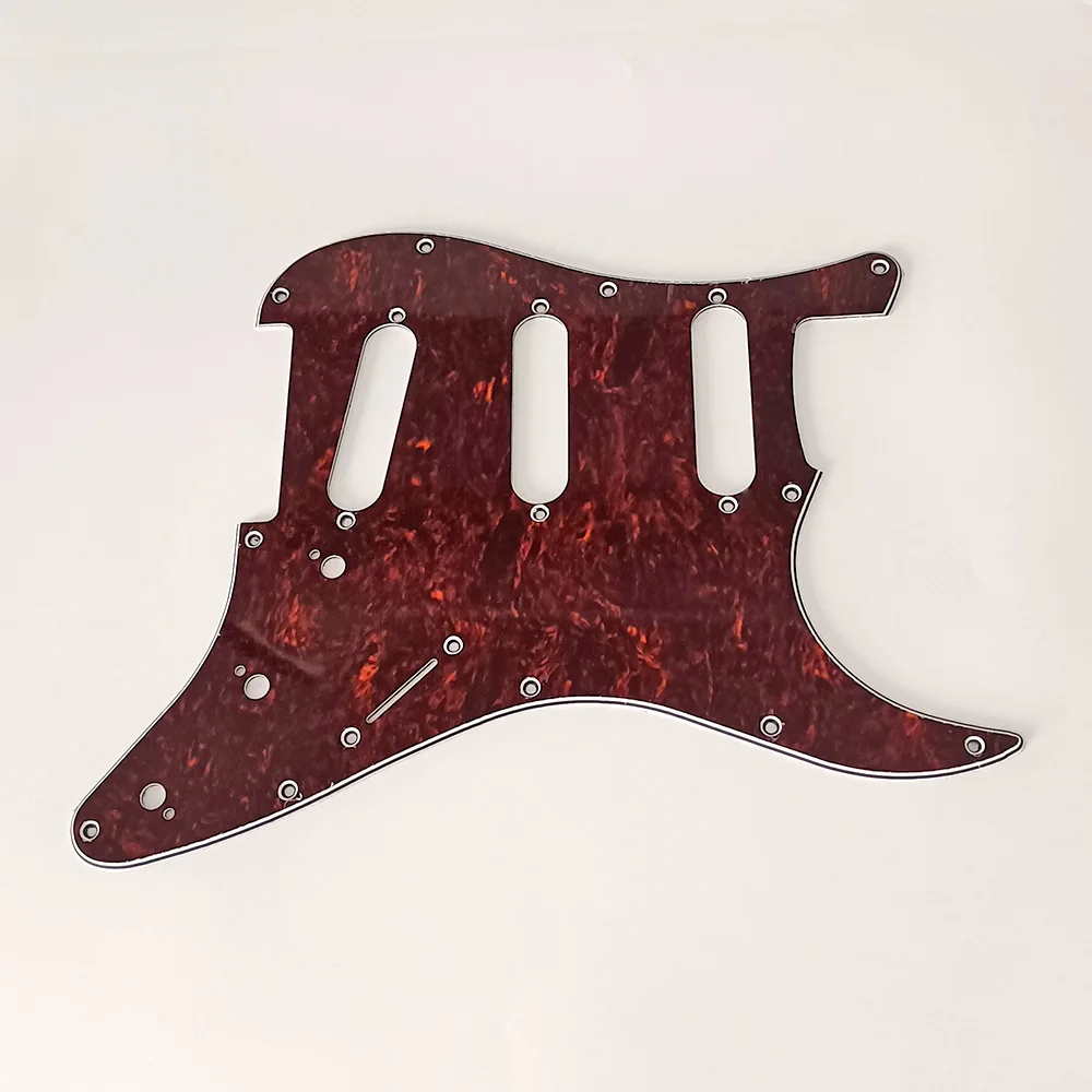 1PC 3 Ply Electric Guitar Pickguard Pick Guard Scratch Plate For 11 Hole Stratocaster Strat ST SSS Guitar Instrument Accessories