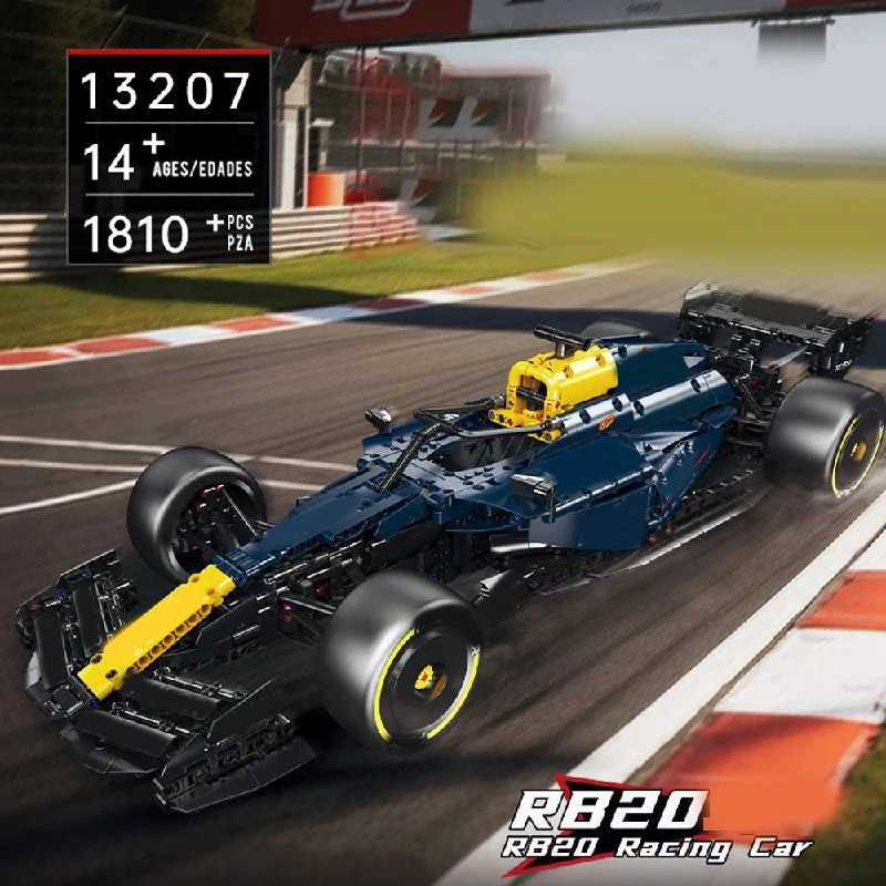 

Technicial RB20 Supercar Building Blocks Set F one Champion Sport Hypercar Assembly Brick Model Kit Игрушки для взрослых и детей Подарок 1810 шт.
