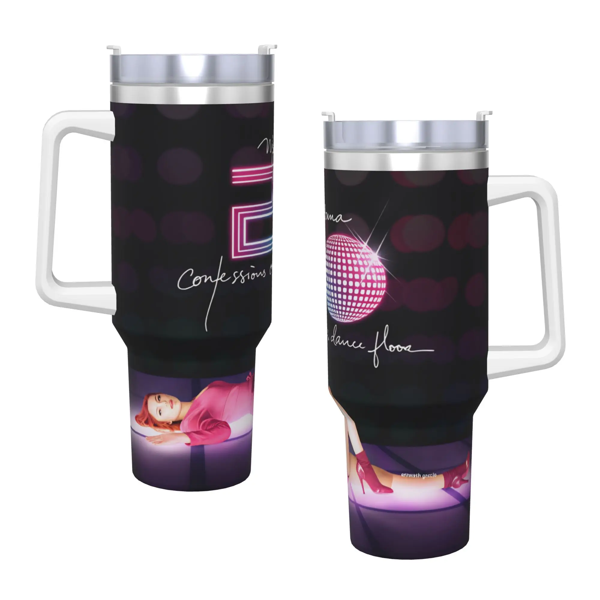 Stainless Steel Tumbler Madonnas Confessions II 2026 Car Mugs With Straws  Beach Cold and Hot Water Bottle Heat PreservationCups