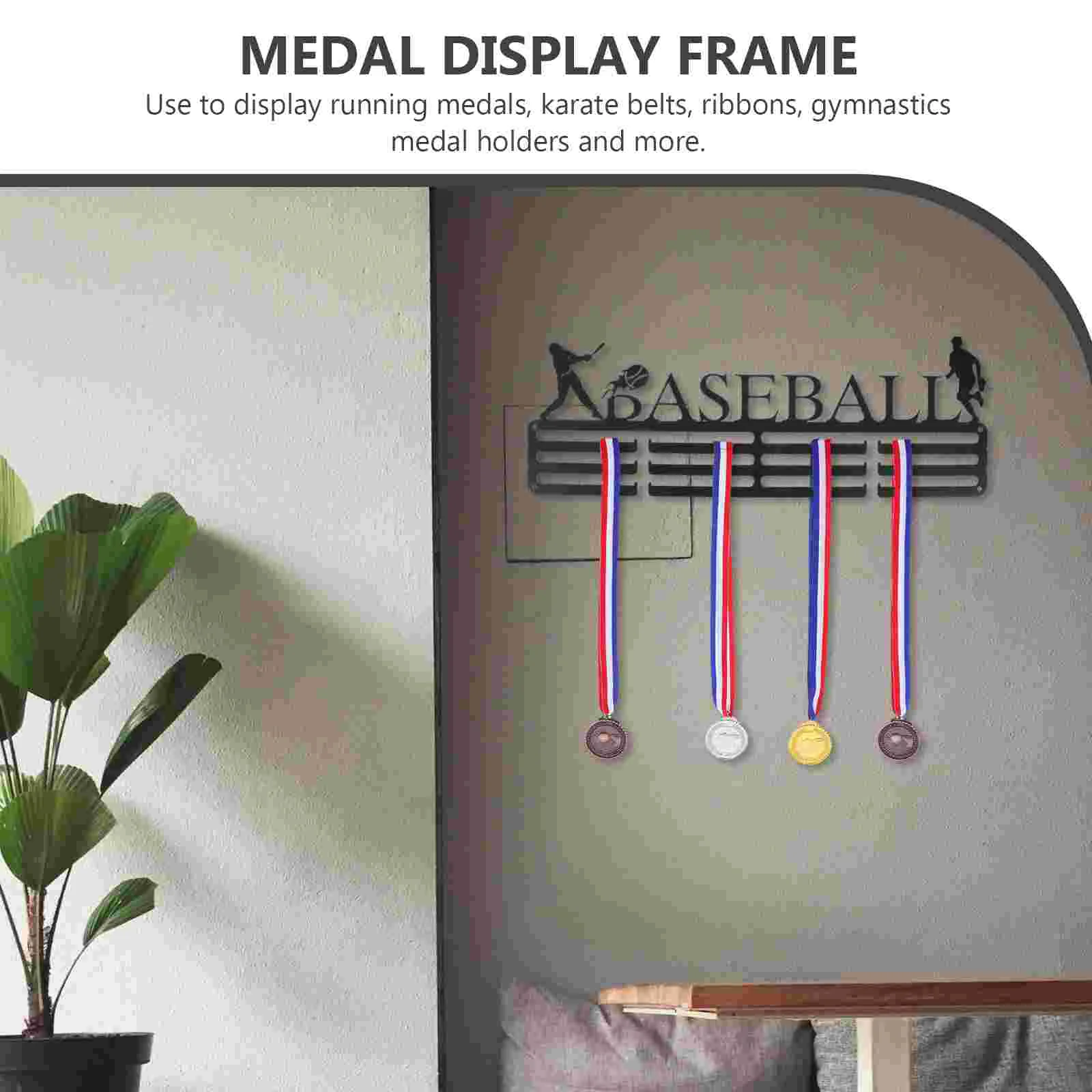 벽 프레임 보관 선반 랙 행거 행거 홈 브래킷에 대한 메달 디스플레이 스탠드 홀더