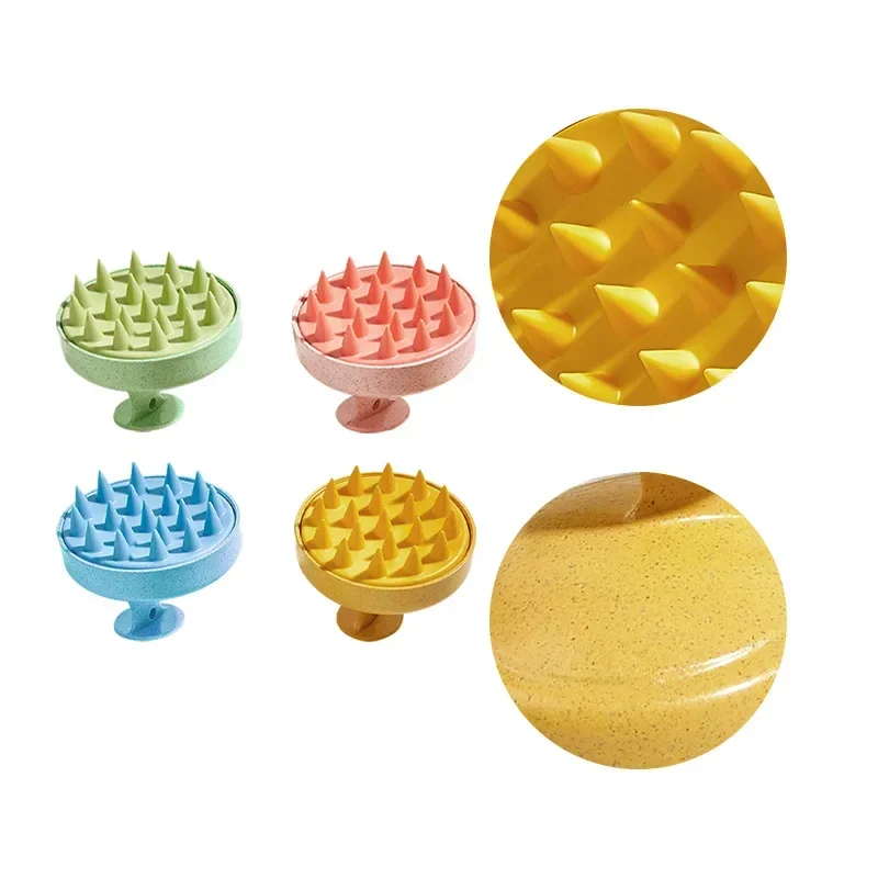 Soft Silicone Head Scalp Massage Comb Shampoo Brush Hair Washing Comb Shower Brush Head Massage Hair Hairdressing Tool