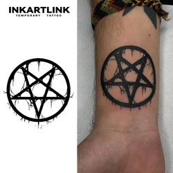 Five-Pointed Star Temporary Tattoo,Lasts To 15 Days New Technology Magic Waterproof Semi Permanent Sticker.
