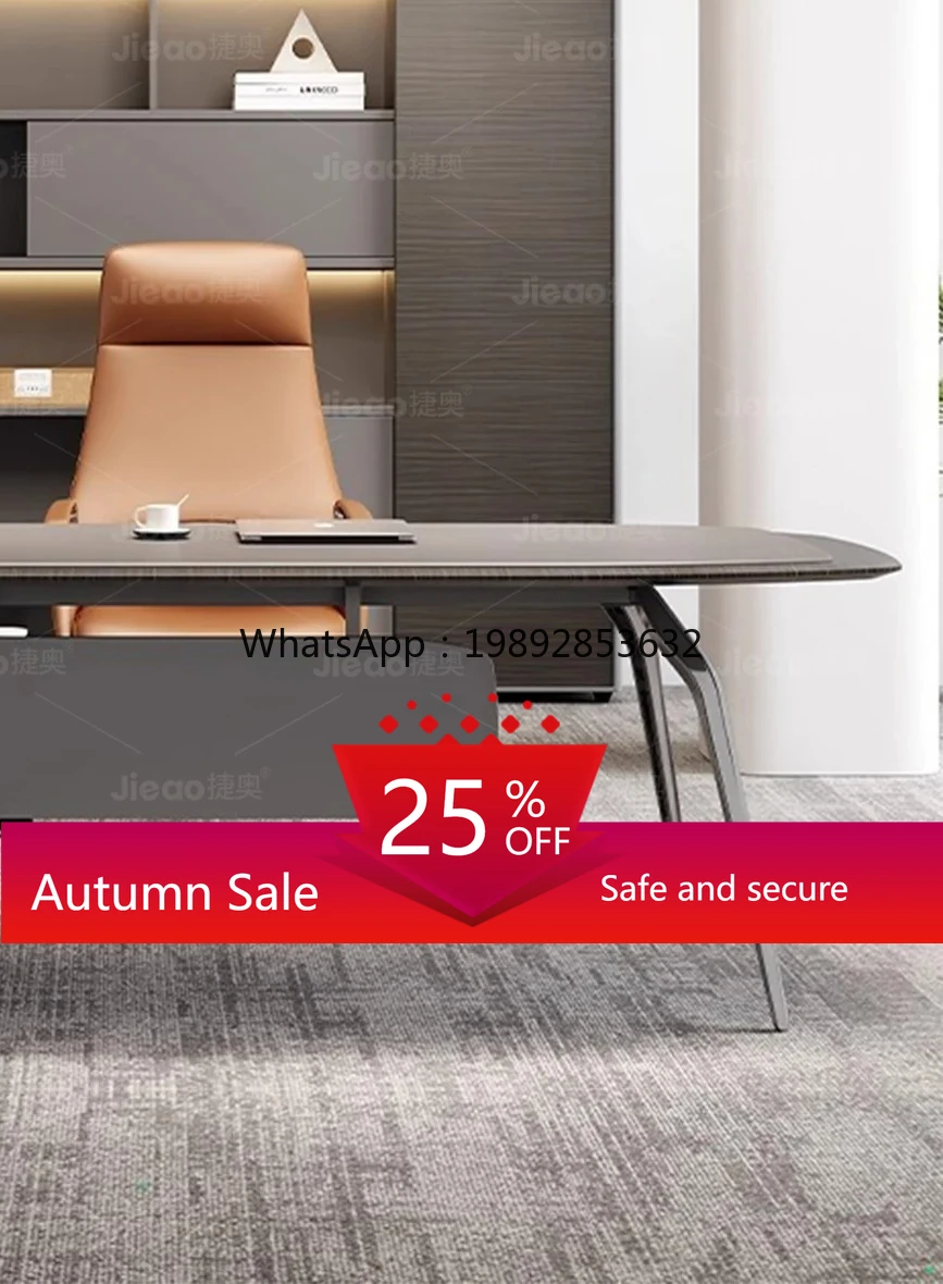 

Light Luxury High-end Manager Desk Simple Modern Leader Office Desk Set