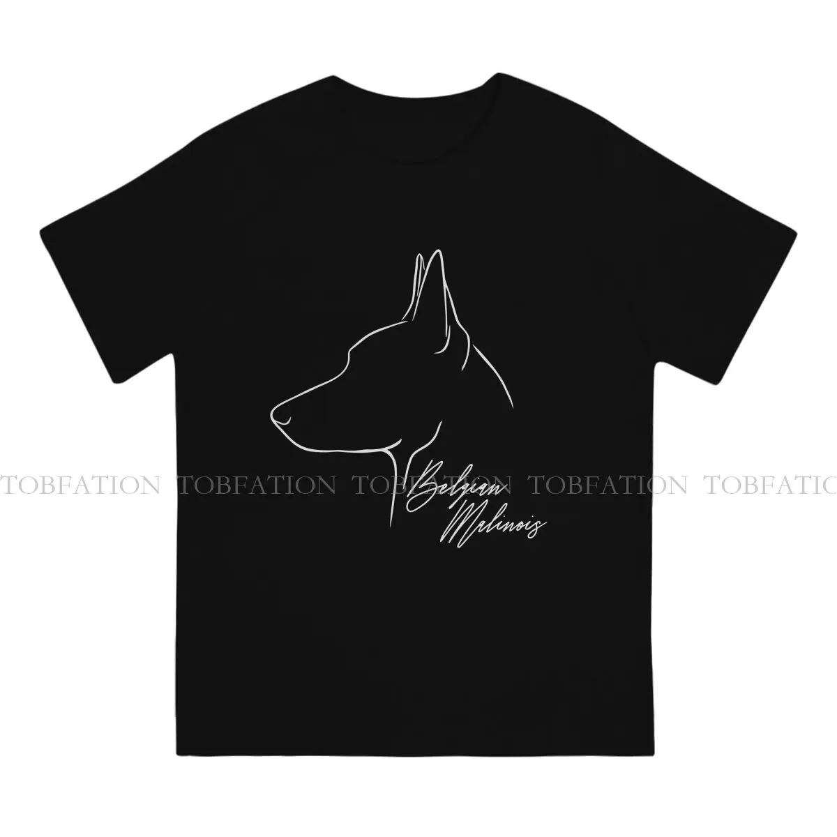 Belgian Malinois Dog Canine Profile Unique TShirt K-9 Unit Police Dog Leisure T Shirt 100% Cotton T-shirt For Adult