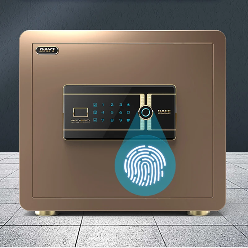 Electronic Password Digital Safe Box Password Anti-theft Fingerprint Invisible Password Office Jewelry with Lock Alarm Cabinet