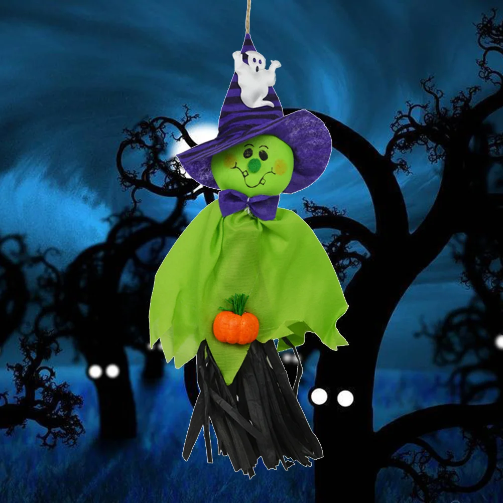 

Green Hanging Scarecrow Decoration Halloween Props Scary Halloween Decoration Home Garden Haunted House Party Hanging Scarecrow