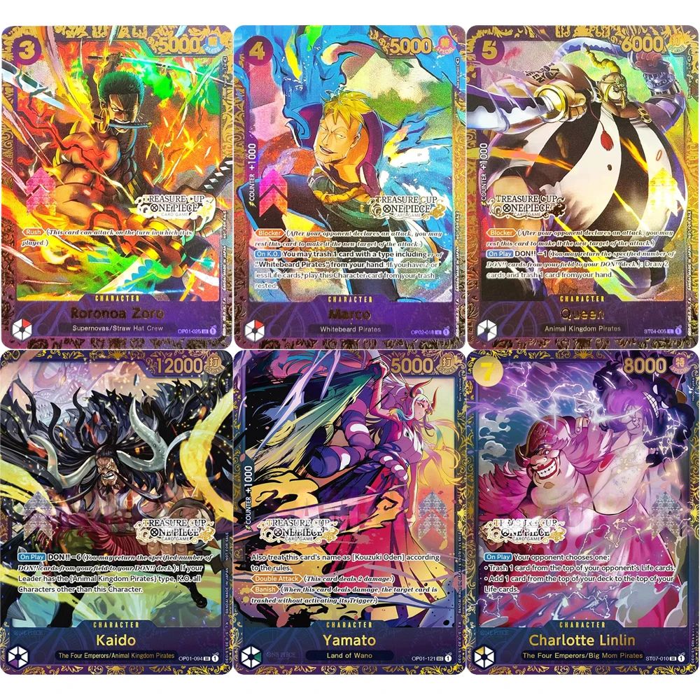 

Коллекционные карточки ONE PIECE GAME: Ророноа Зоро, Марко, Ямато, Королева Шарлотта, Линлин. Высококачественные самодельные аниме-карточки для самостоятельного изготовления.