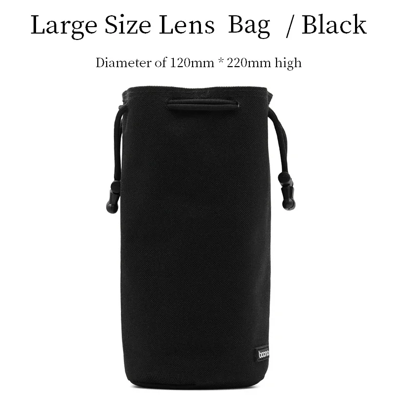 BOONA Kameratasche, Rucksack, Objektivtasche, Kordelzugbeutel, Fleece, wasserdichte Kameratasche, Schutz für DSLR, Nikon, Canon, Sony, Pentax