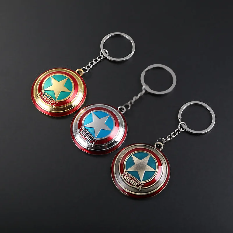 Cool Superhero Metal Car Keychain Avengers Iron Man Mask Pendant Vehicle Key Ring Business Gift Auto Interior Accessory view 3