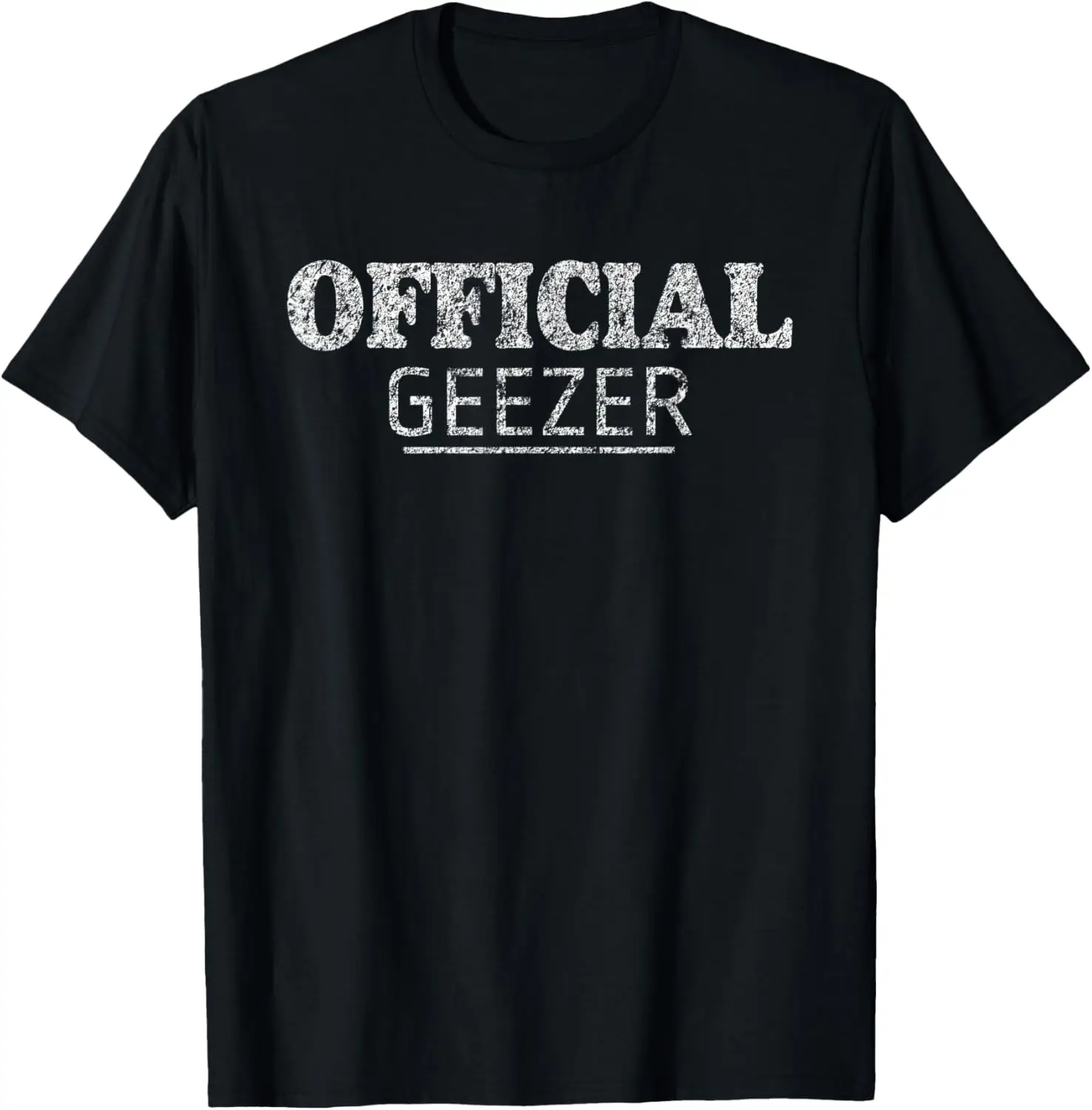 Oficjalna koszulka Geezer Funny Old Guy And Proud Distressed T-Shirt