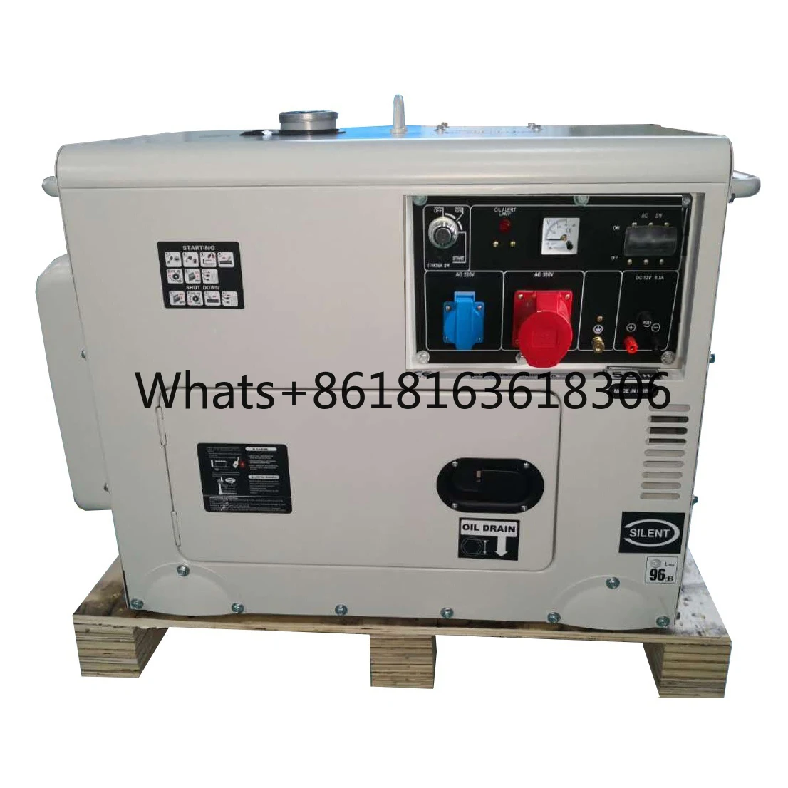 

3 phase 50hz 380V 400V sound proof 8KVA generator