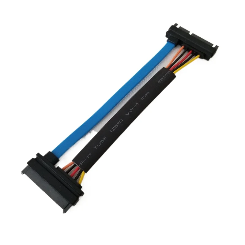 22Pin(7+15pin) SATA Data Extension Cable Male to Female Power Cord 3.3V Hard Dirve