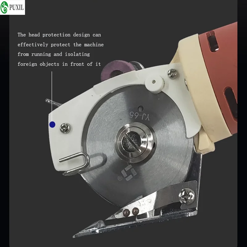 Electric Scissors Cutting Cloth Machine Round Knife Cloth Cutter 65mm Rotary Blade For Cloth Fabric Leather Cutting Machine