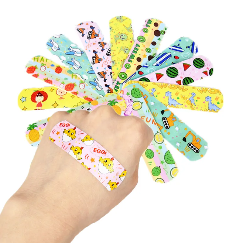 

120pcs/set Waterproof Cartoon Band Aid Wound Dressing Patches for Children Adult First Aid Adhesive Bandages Medical Tape