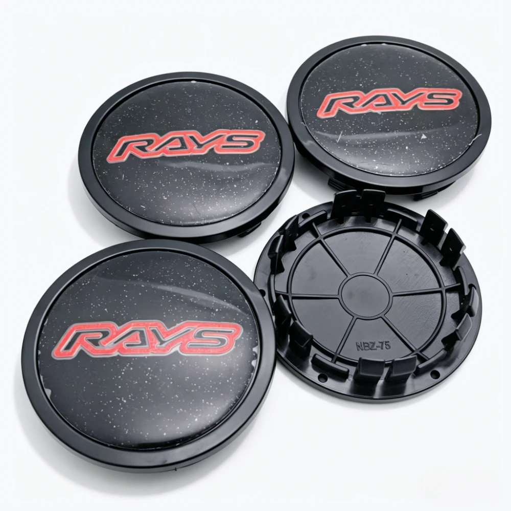 4x 75mm Rays Nabendeckel Radkappen Radnabenkappen
