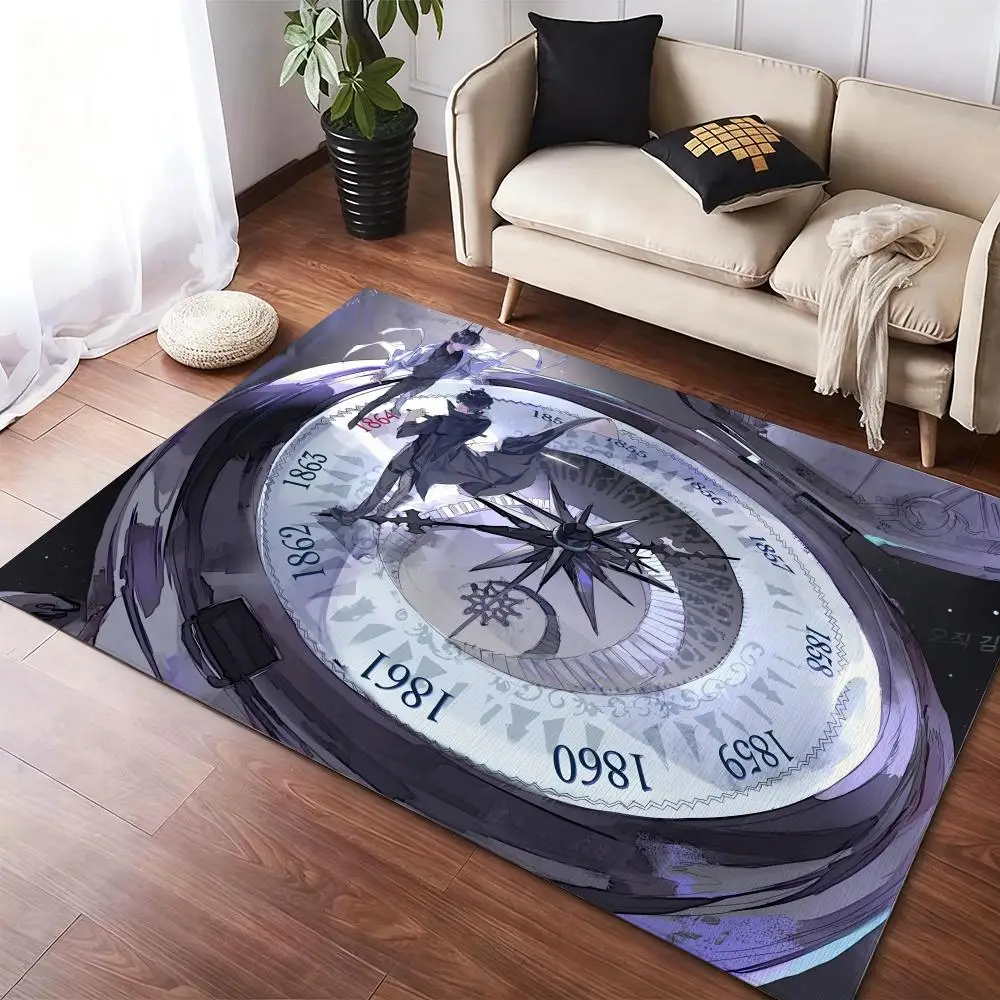 

Omniscient v-Viewpoint Creative Floor Mat Soft Thickened Non-Slip Door Mat for Living Room Home Decor Flannel Rugs