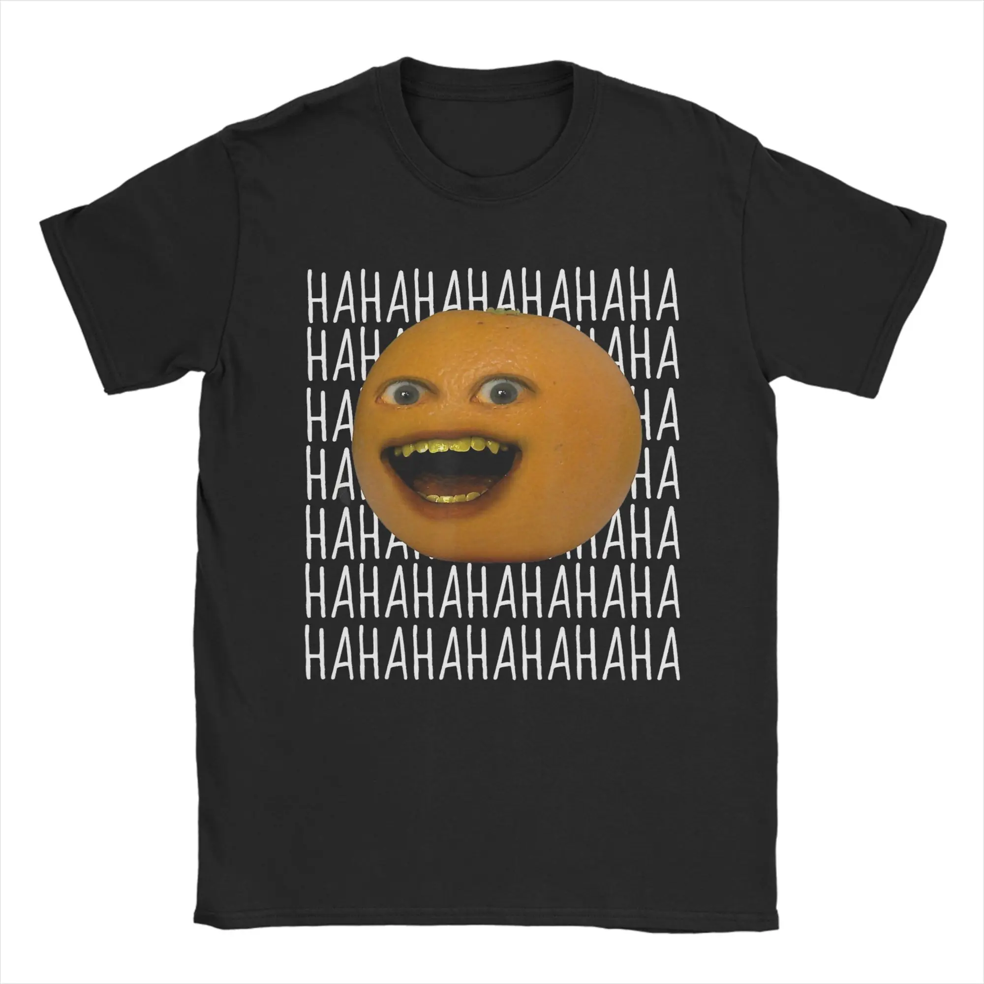 Annoying Orange Ha Ha Ha T-Shirt for Men Women  Humorous Cotton Tees Crewneck Short Sleeve T Shirt Gift Idea Clothing
