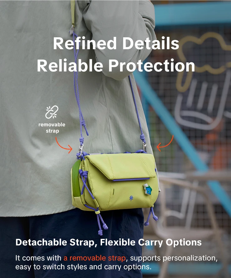 PGYTECH OneGo Pocket Sling Geeignet für DJI Pocket 3, Aufbewahrungstasche, Kameratasche, Sportkamera, Aufbewahrungstasche, Handy-Umhängetasche – Detail 11