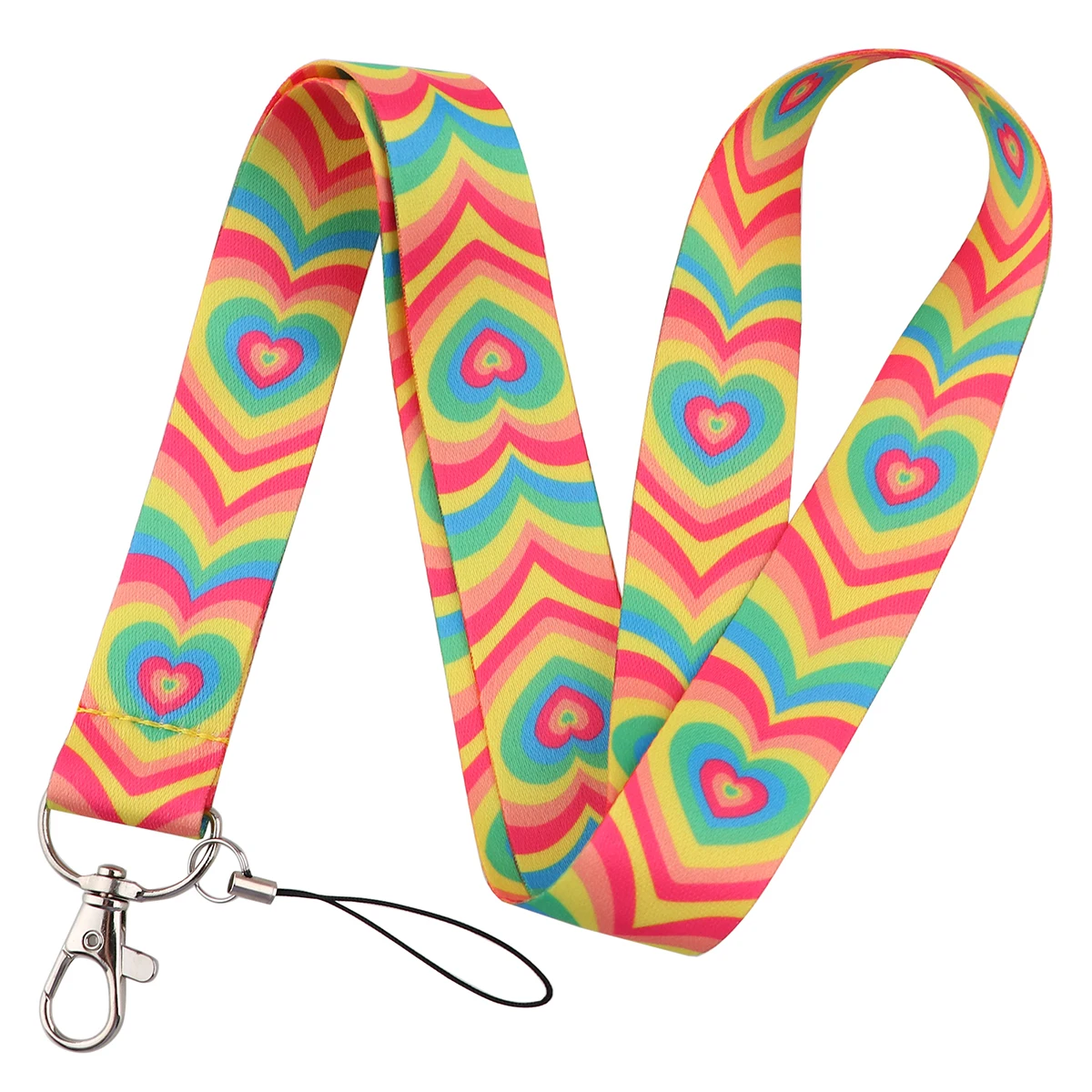 Rainbow Lucky Day Pink Lanyard Charm, Gift