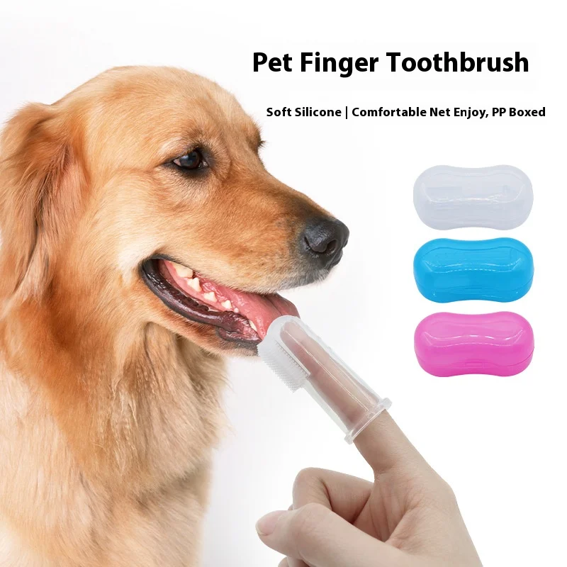 

3pcs Finger Toothbrush for Pets - Soft Bristle Dog & Cat Dental Care - Easy Cleaning Brush for Small Dogs - Teeth Cleaning Tool