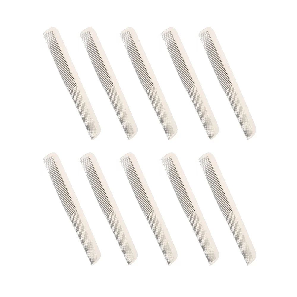 10pcs Heat Resistance Hair Dressing Comb Plastic Professional Barber Comb High Toughness Durable Teasing Comb For Salon