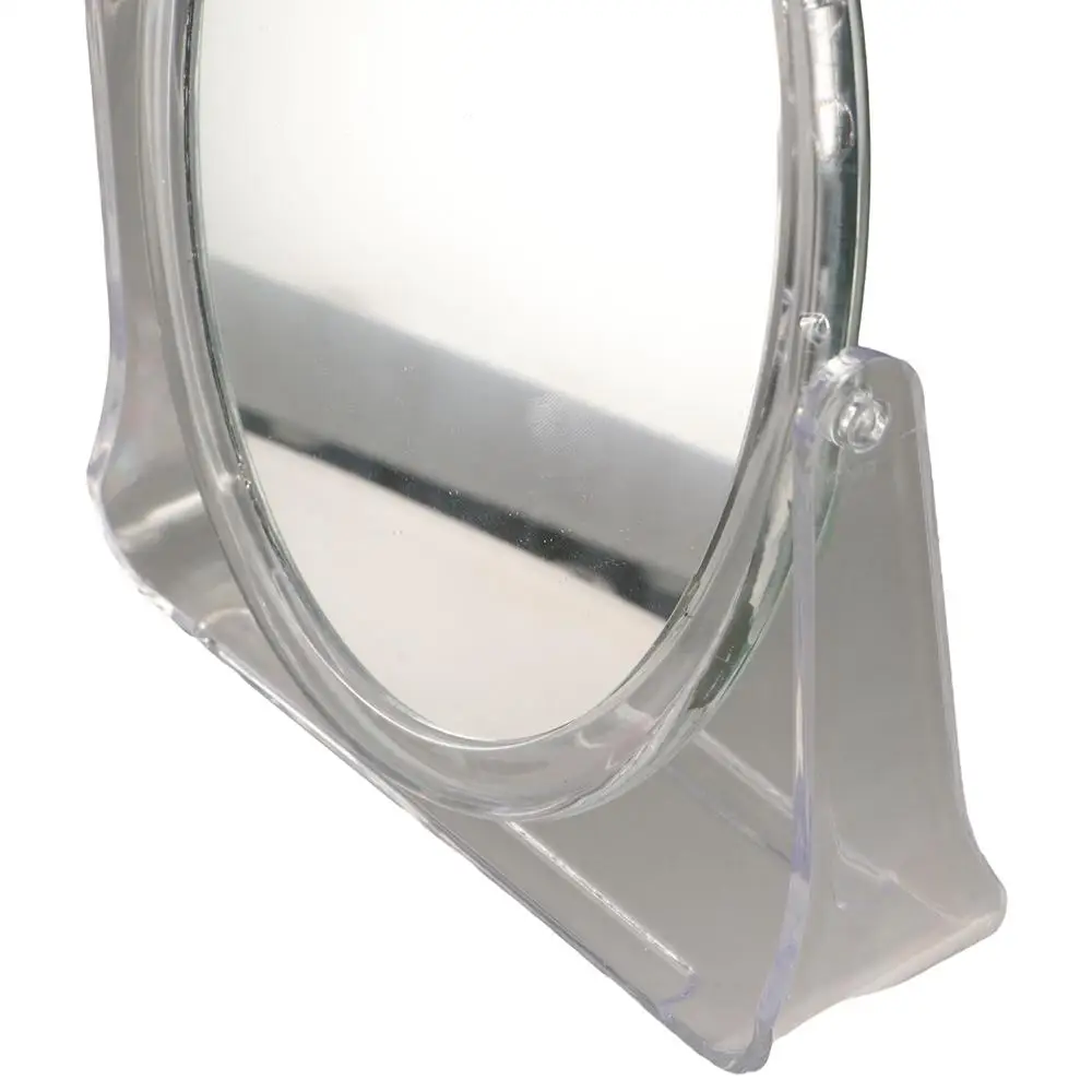 Specchio ingranditore 5x bifacciale 360 °   Specchio cosmetico da tavolo rotante con supporto Specchio per trucco da tavolo trasparente in acrilico