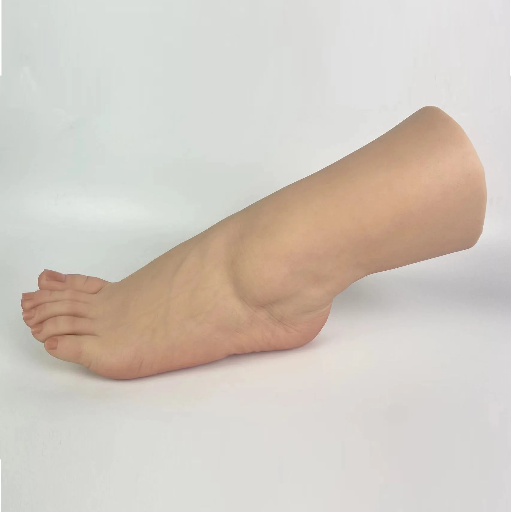 

Silicone Foot Model Female Large Flesh Body Model Foot Fetish Nail Art Photography Shoes Display Toes Bone Clearance Sale