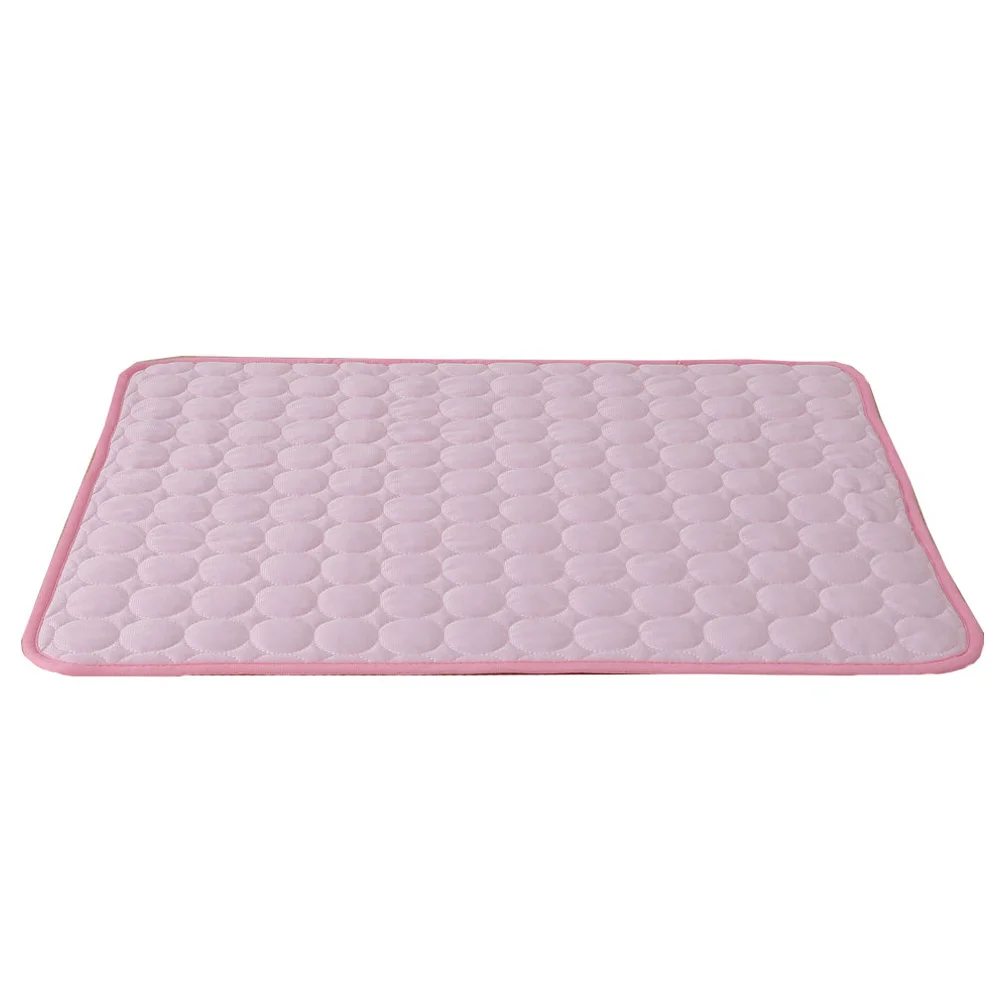 

Summer Cooling Mat For Pet Large Pink Dog Cat Cool Bed Pad Breathable Waterproof Outdoor Travel Mat Comfortable Pet Cooling Pad
