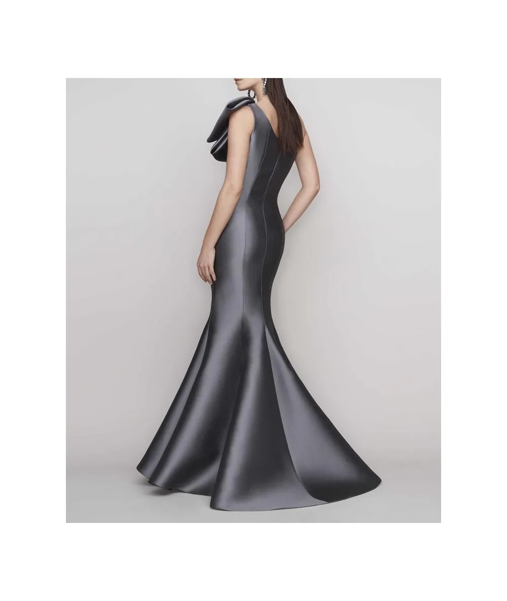 Muloong One-shoulder Floor-Length Women Elegant And Pretty Luxury Prom Dress