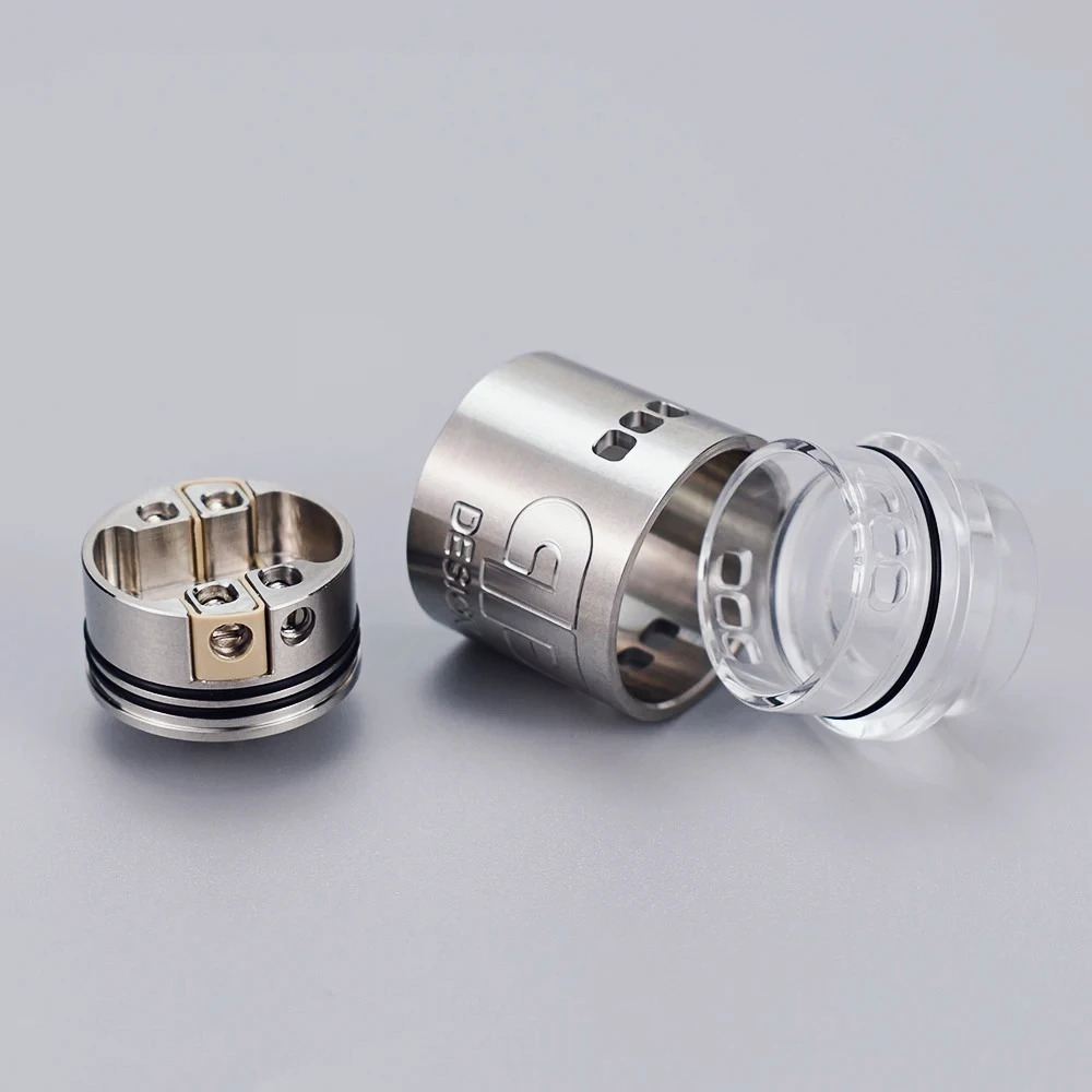Wolfcoolvape QP Kali V2 RDA 25mm Atomizer with BF Squonk Pin for 510 Thread Mods Rebuildable Vape Tank Dripper E-Cigarette