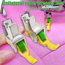 Industrial sewing machine left and right single-sided Teflon roller presser foot P36N P36LN flat car zipper