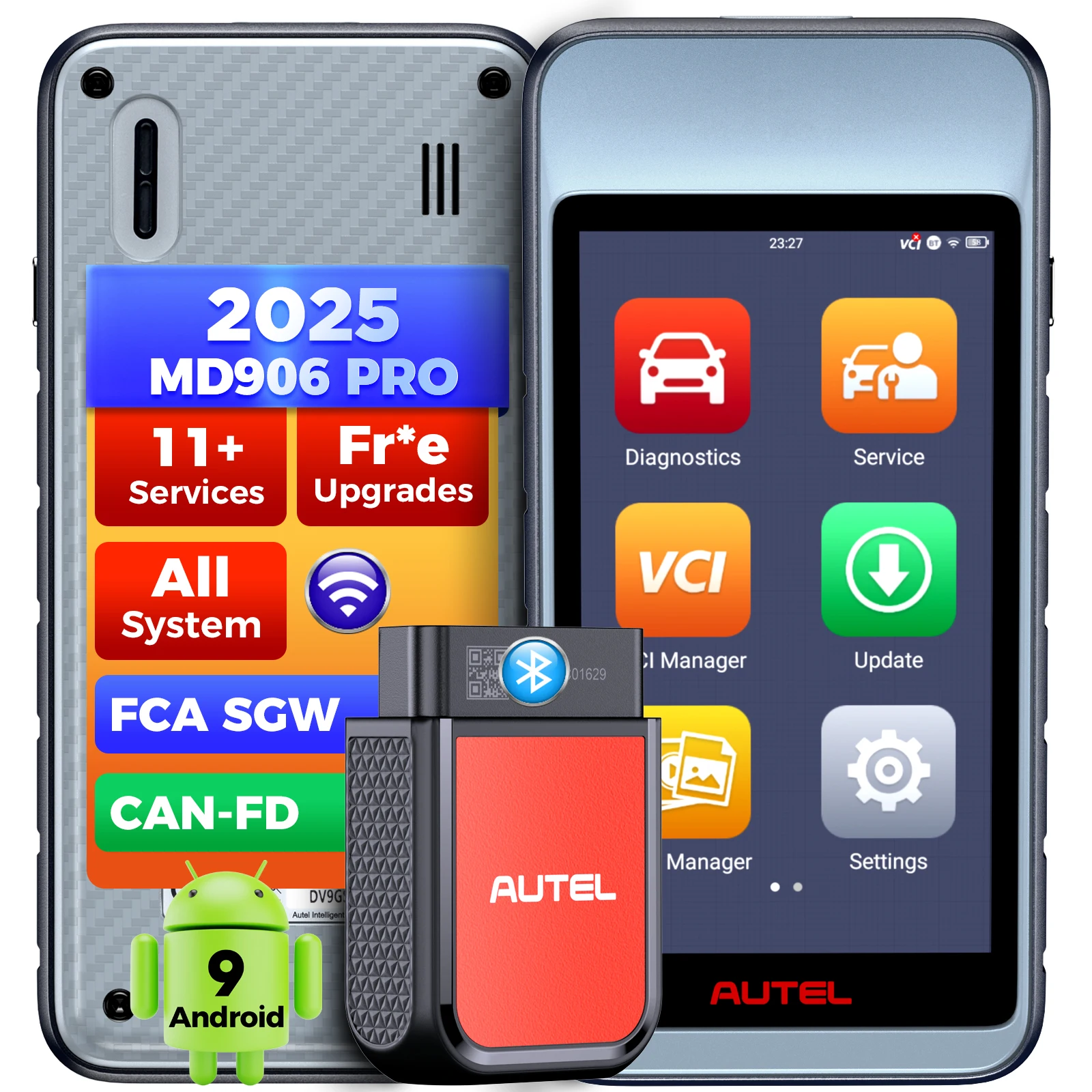 Autel MaxiDiag MD906 Pro MD906Pro Wider Newer Coverage CAN FD FCA Autoauth Free Lifetime Diagnostic Scanner Tool