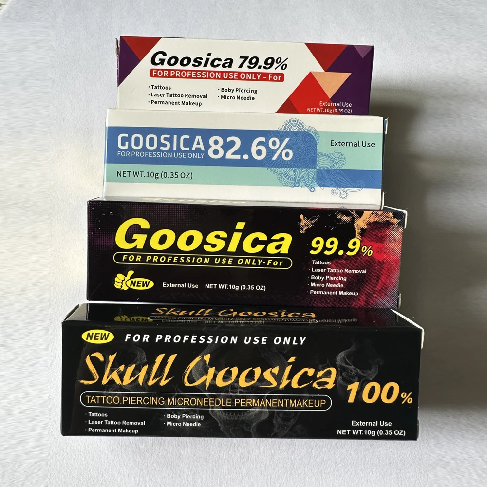 

5PCS Goosica Tattoo Cream Before Semi Permanent Makeup Microblading Eyebrow Lips Liner Aftercare Cream Supplier 10g