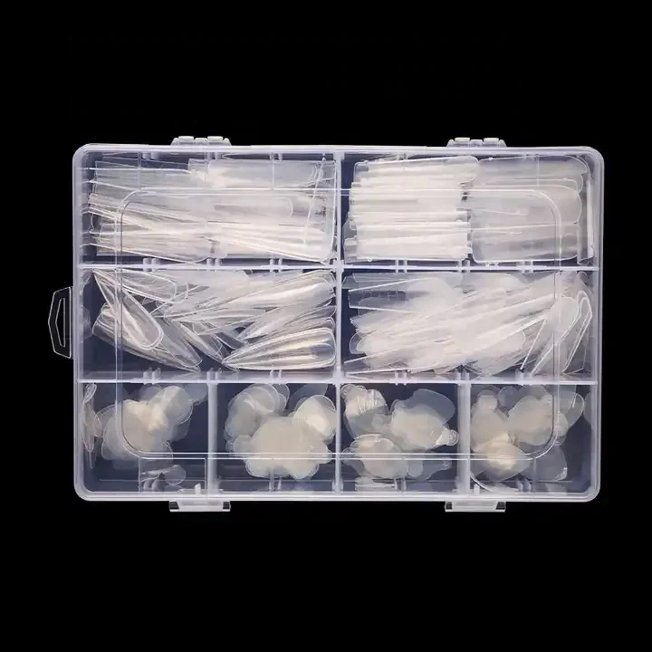 Hot Sale Reusable French Dual Nail Form Set with Silicone Pads
