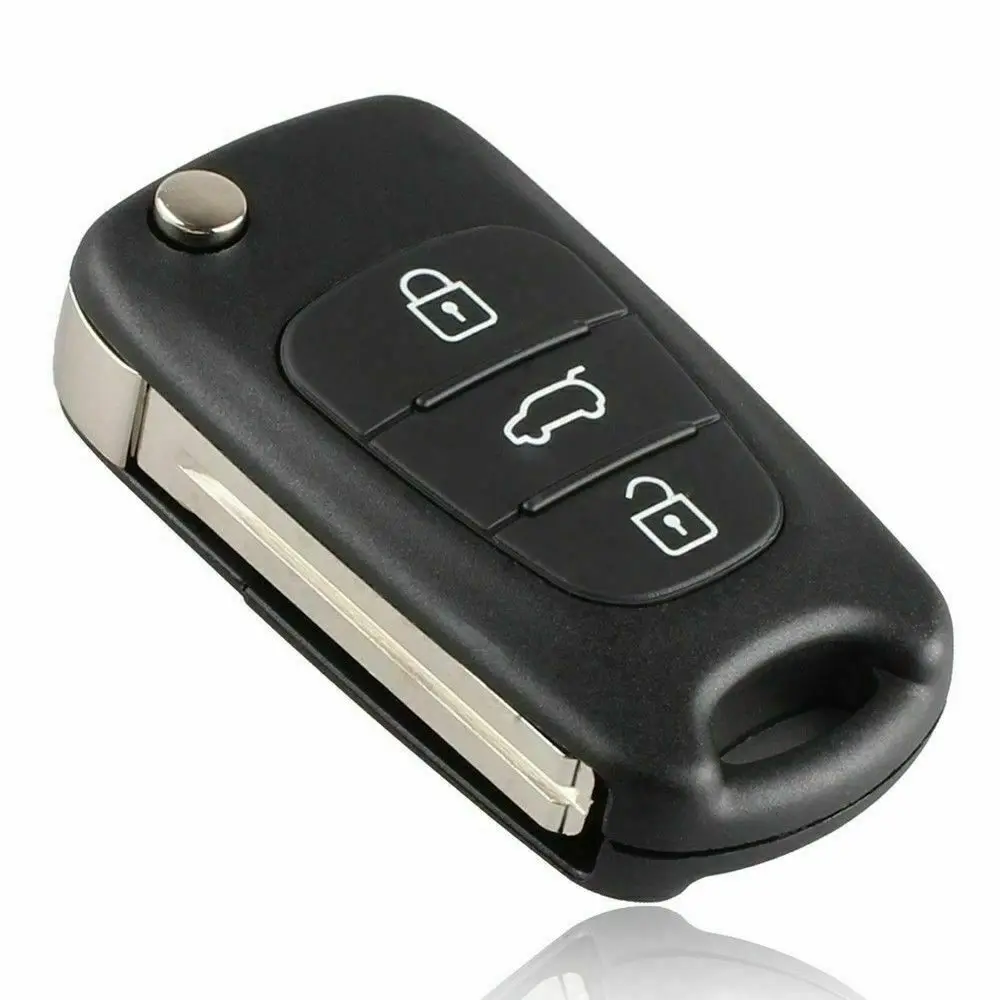 New Remote Key Shell For Hyundai I20 I30 IX35 I35 Accent Kia Pro Sportage 3 Buttons Flip Folding Remote Key Case