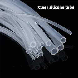 1/2/5M Food Grade Transparent Silicone Rubber Hose ID2 3 4 5 6 7 8 9 10 12 14mm ID Flexible Nontoxic Silicone Tube Clear Soft