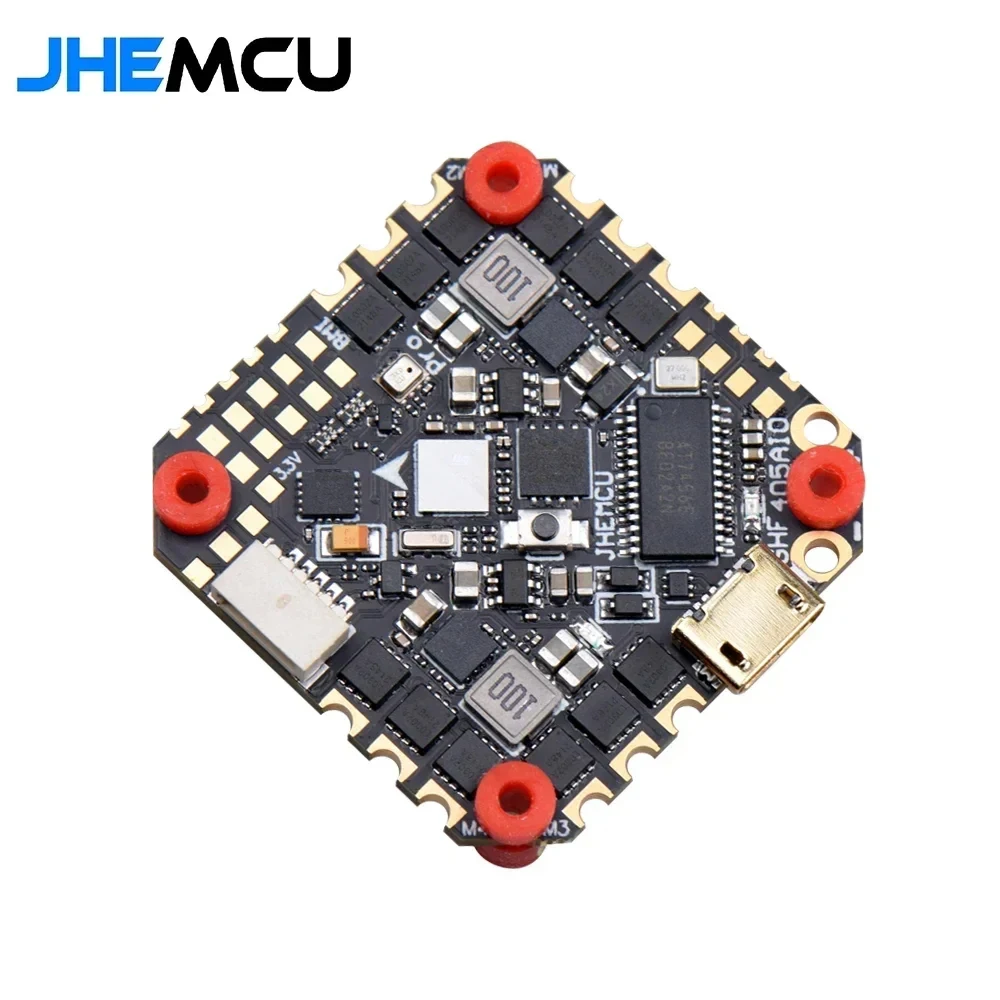 

JHEMCU GHF405AIO-HD 40A F405 OSD Dual BEC Flight Controller BLHELIS 40A 4in1 ESC 2-6S for FPV Freestyle Toothpick Racing Drone