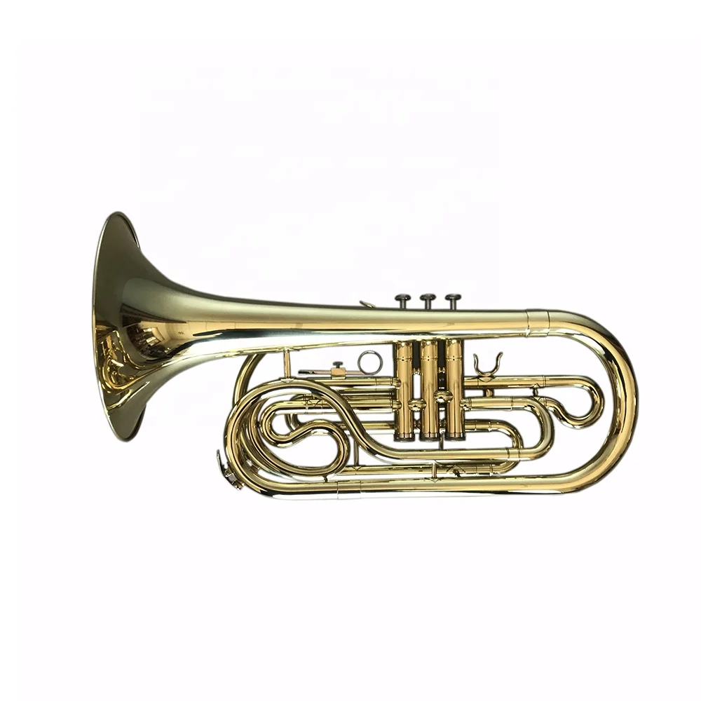 Seasound OEM Cheap High Quality Bb Gold Marching Trombone JYMTB1311